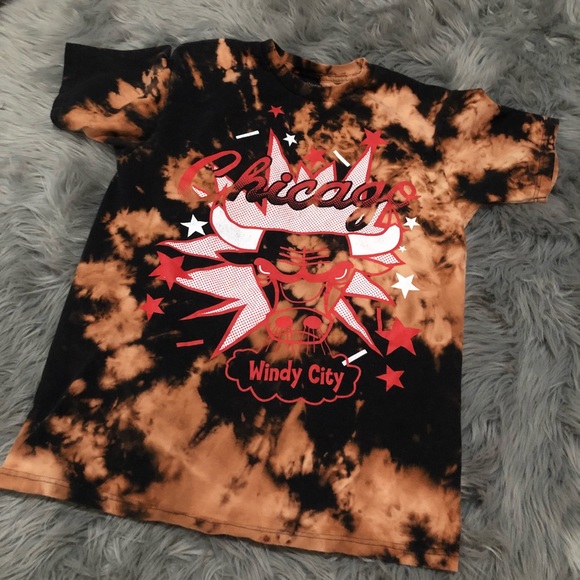 chicago bulls tie dye shirt